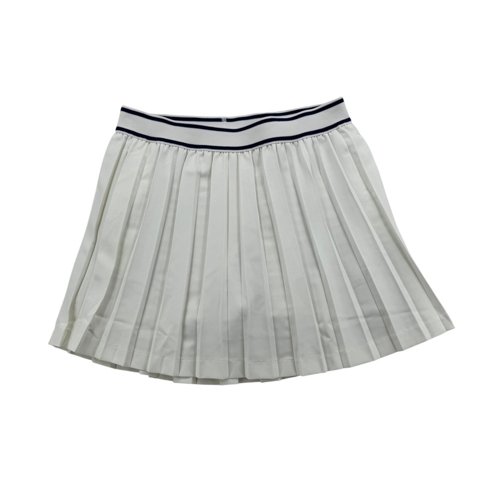 Women's Peter Millar White Pleated Tennis Skort UPF 50+ LF25EB18 Size Small